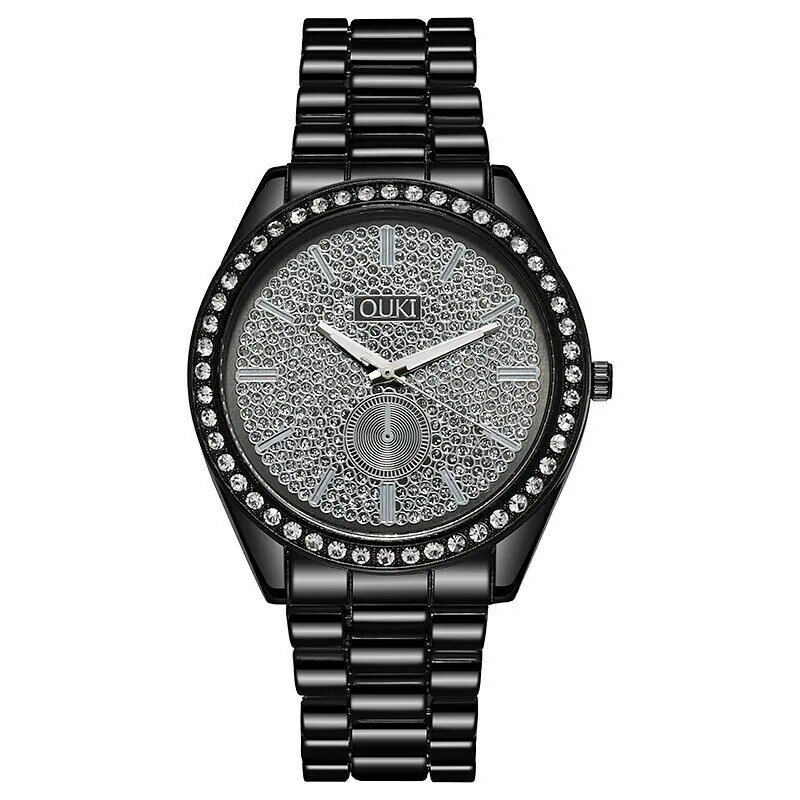 Модные мужские бриллиантовые повседневные модные часы с ремешком дизайн для подарка стальные Мужские кварцевые часы relojes