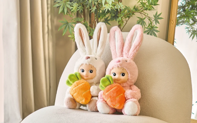 Macny Angel Cuddly Rabbit Plush, Lovely Cute Butter Collection, Authentique, Neuf, Non ouvert, Décoration de cadeau d'anniversaire
