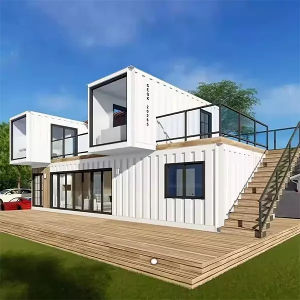 Rumah kontainer kustom rumah mobile housekelas atas bangunan modular villa rumah tinggal
