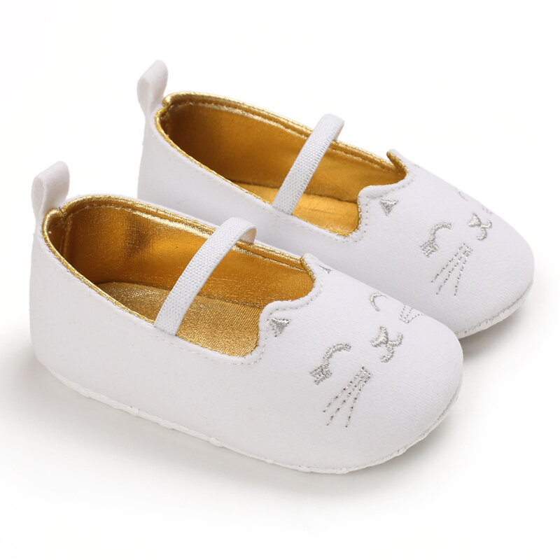 Bonito do bebê meninas dos desenhos animados infantil prewalker princesa macio antiderrapante sapatos primeiros caminhantes sapatos para 0-18 meses