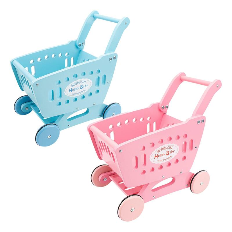 Kids Shopping Cart Trolley Mini Realistic Pretend Grocery Cart for Ages 3 and up Girls and Boys Preschool Toddler Creative Toy
