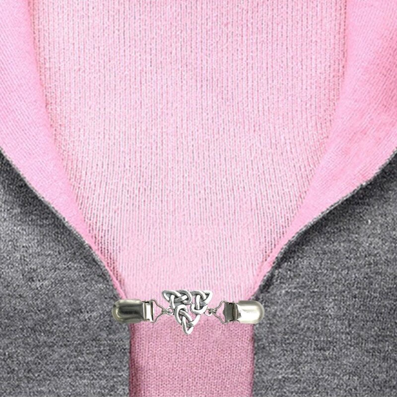여성용 빈티지 스웨터 숄 클립 걸쇠 패스너 정교한 매듭 여성용