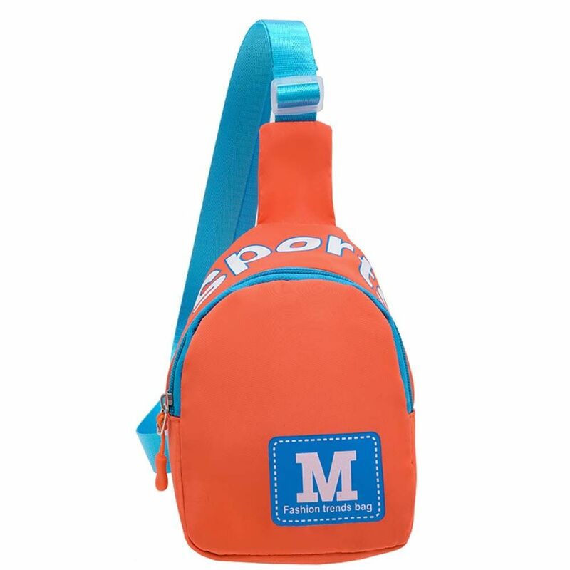 1 pz Outdoor Kids Chest Bag Daily bambini borsa a tracolla borsa in Nylon di grande capacità INS Style Zipper portamonete