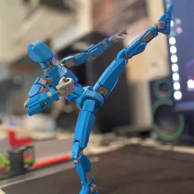 Multi-Jointed Movable Shapeshift Robot 3D Printed Mannequin Lucky 13 Character Figures Toys Parent-children Game For Kids Gifts