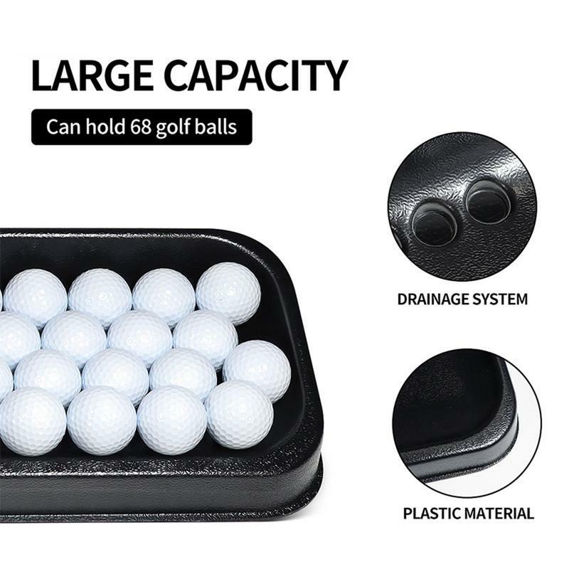 ถาดเก็บของความจุใส่ลูกกอล์ฟขนาดใหญ่อุปกรณ์เก็บกอล์ฟกล่องทีอุปกรณ์ฝึกกอล์ฟ