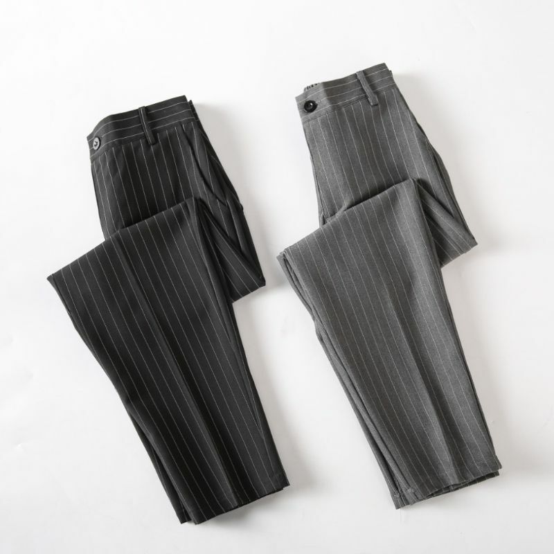 Pantalones largos sueltos de cintura alta para mujer, trajes elegantes coreanos, moda informal, Tops S13, primavera y otoño, 2023