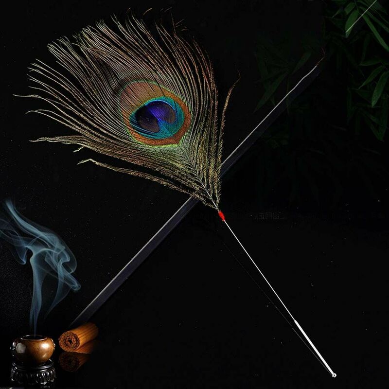 Vintage Durable Peacock Feather ASMR Ear Dig Tools Portable Sleeping Health Care Accessories Soft Adult Earpick Stick Wholesale
