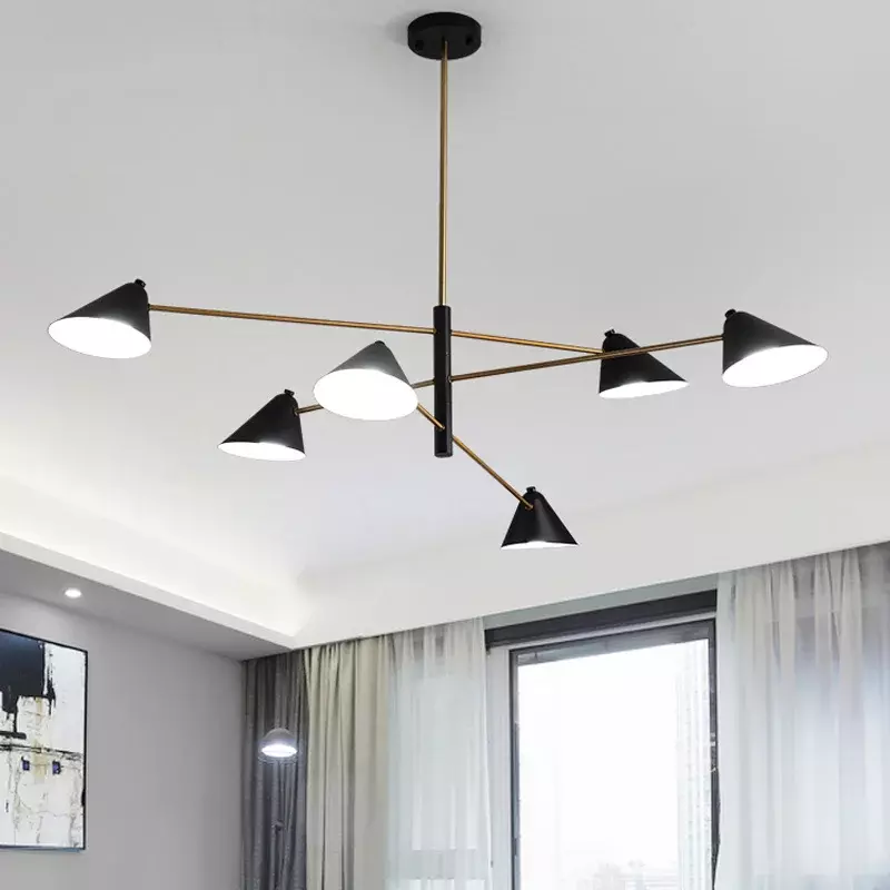 W kształcie stożka wisiorek lekka kreatywna artystyczna z charakterem domu żyrandol do salonu designerskiej minimalistycznej atmosfery lampa do jadalni