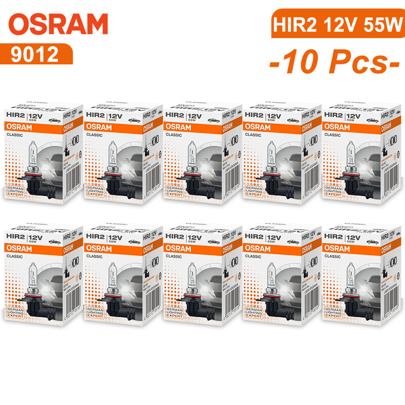 OSRAM 9012 HIR2 12V 55W PX22d CLASSIC Halogen 3200K Headlight Original Car Bulb  Light Auto Lamp Standard Hi/lo Beam