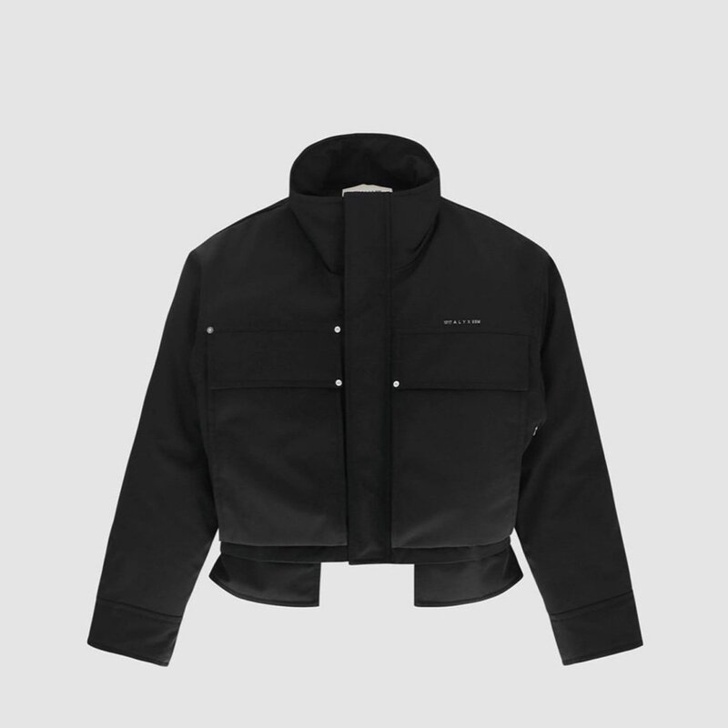 Men Winter Jacket ALYX Black Warm Thickened Coat Workwear Style Cotton Jacket 1:1 Higher Quality