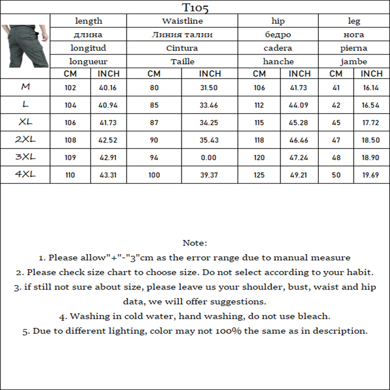 Spring And Autumn New Men's Casual Pants Multi-Pocket Breathable Waterproof Tactical Military Pants Outdoor Hiking Sports Pants
