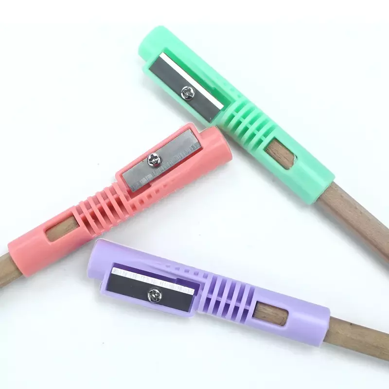Portátil multifuncional lápis apontador, cor macaron, extensor, apito modelagem, 241A, MC
