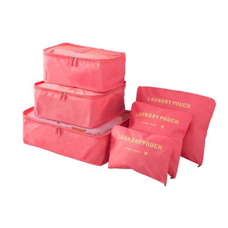 Borsa portaoggetti da viaggio valigia organizer per abbigliamento set borsa Organizer per abbigliamento borsa da viaggio in sei pezzi cubi da imballaggio