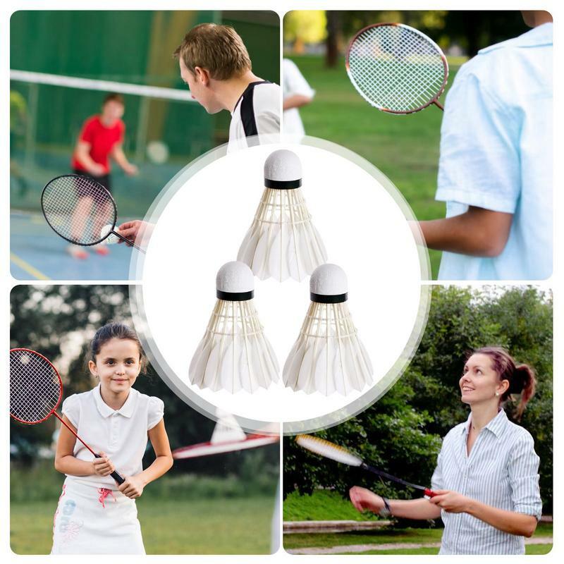 Petecas de Badminton Profissional, Bolas De Badminton De Pena, Bolas De Pena De Pato, Alta Velocidade, 3Pcs