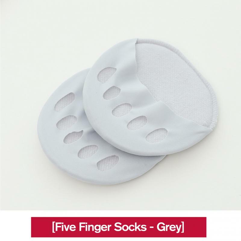 Soft  Cotton Foot Pad Pad For High Heel Shoes Half Pam Socks Shoes Insole Forefoot Sock Protection Pad Soft Cotton Split Toe Mat