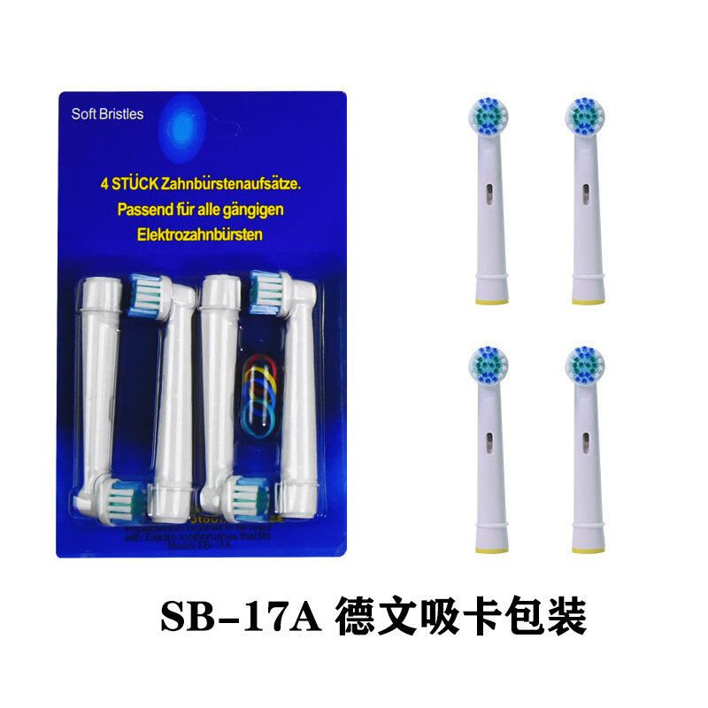 Aangepast Aan Oral-Olebi B Elektrische Tandenborstelkop Neutraal Eb17/SB-17A Dupont Zacht Haar Vervangbare Borstelkop