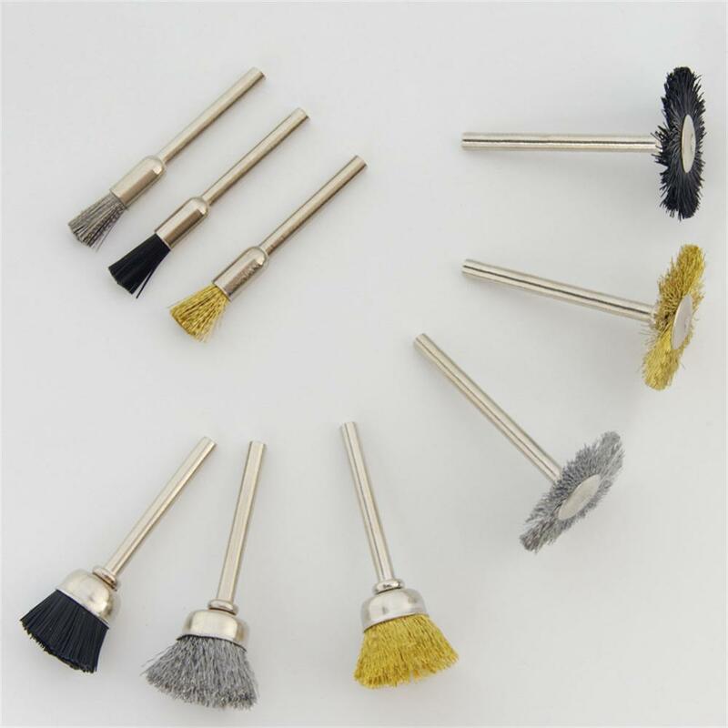 Copper Wire Brush Computer Engraving Tool Density Board Cutting 4mm6mm Pen-type Nylon Brush Nylon Brush Bowl-type Wire Brush