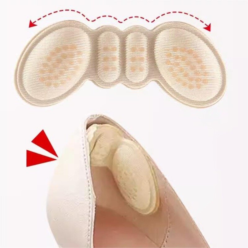 Soft Self-Adhesive Sponge High Heel Inserts Gummed Anti-Slip Sports Insoles Pain Relief Anti-wear Cushion Pads Size Modification