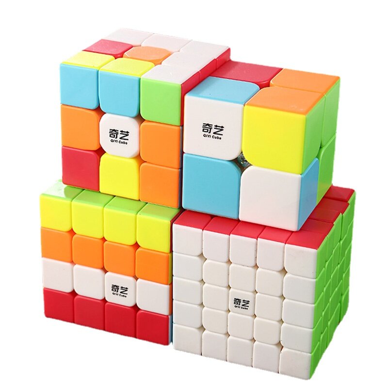 [Picube] QiYi Warrior QiDi QiYuan Magic Cube 2X2X2 3X3 4X4X4 5X5X5 Cubo Magico 2X2 3X3 4X4 mainan Edukasi Belajar Kubus Kecepatan 5X5