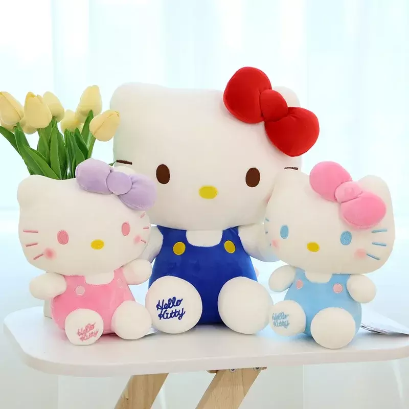 Sanrio Hallo Kitty Kuromi Melodie Cinna moroll Stofftiere niedlichen Plüschtiere Kawaii Baby Geburtstags geschenke Kinder Puppen für Mädchen Kind