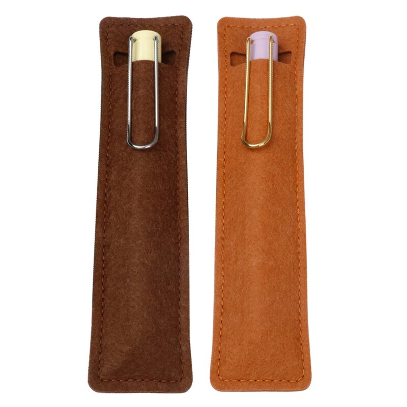Felt Pencil Cover Single Hole Easy to Insert Remove for Women Men Adult T3EB