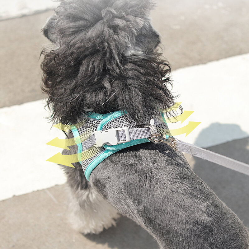 Kimpets Hund Harness Kleidung Weste Brust Katze Halsbänder Seil Kleine Hunde Reflektierende Atmungsaktive Einstellbare Outdoor Walking Haustier Liefert