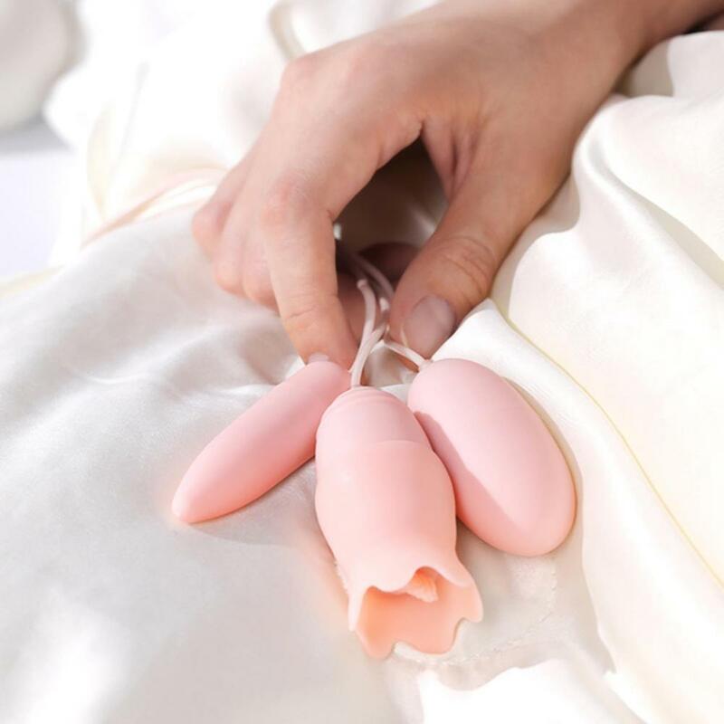 Mainan Seks Stimulator Klitoris Wanita Tombol Terpisah Ringkas untuk Istri