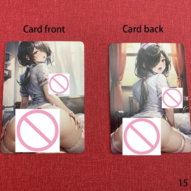 ACG Girl Sexy Nude Card Anime Collection Card Meat Stick Insertion Big Breasted Girl Anime Peripheral Otaku Gifts 63*88mm