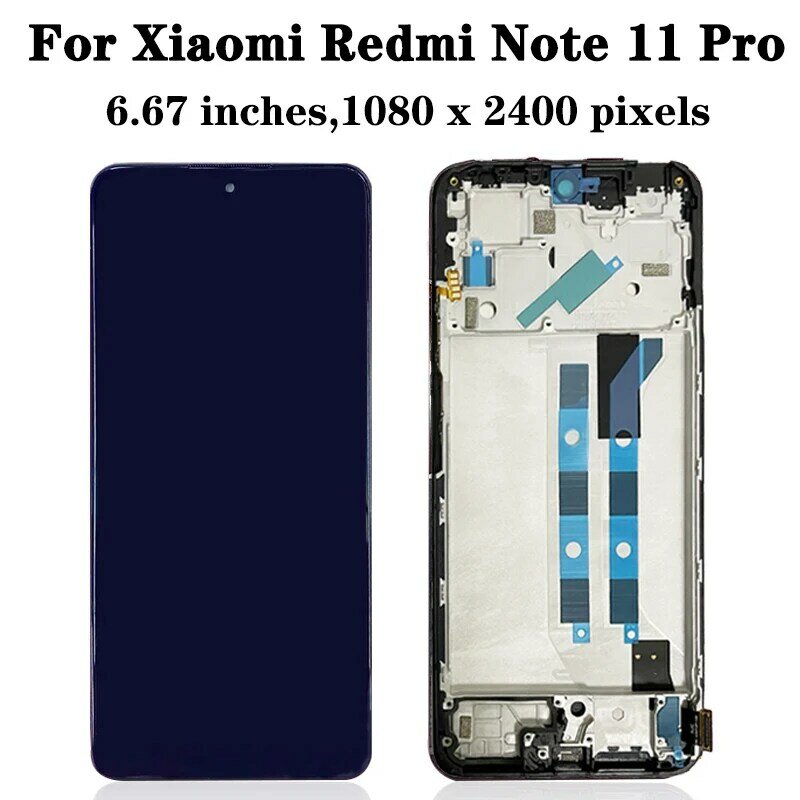 AAA + Tặng Cho Redmi Note11 11S Màn Hình LCD Màn Hình Cảm Ứng 2201117TG 2201117TI 2201117SG Màn Hình Cho Xiaomi Redmi Note 11 pro LCD 2201116TG