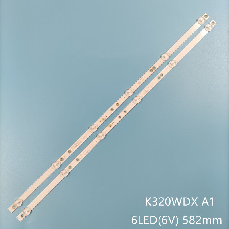 582mm zestaw lamp telewizyjnych paski podświetlane LED dla Daewoo L32V680VKE L32V690VKE paski LED K320WDX A1 zespoły linijki 4708-K320WD-A2113N01