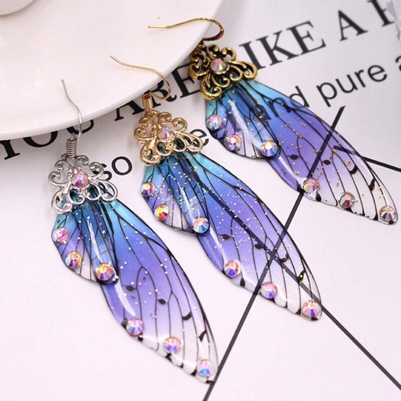Angel Wing Decor Earring Silicone Mold Suitable for Epoxy Resin Diy Craft Backpacks Pendant Ornament Jewelry Making