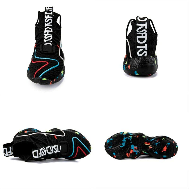 Damyuan Loopschoenen Lichtgewicht Casual Paar Schoenen Ademende Comfortabele Anti-Slip Stretch Zool Lace-Up Mannen Sneakers
