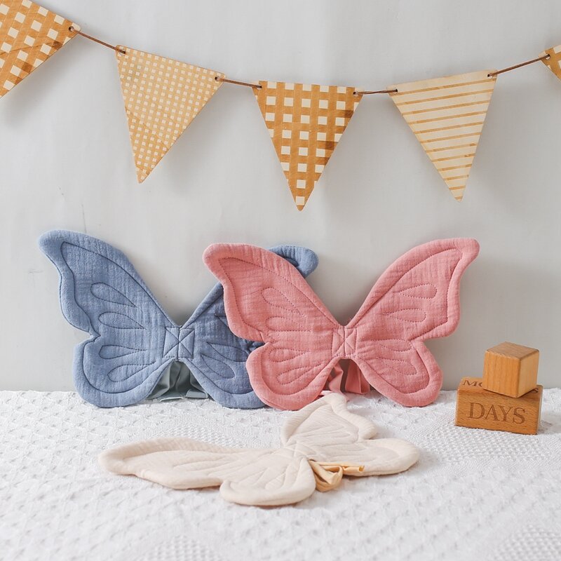 Décoration de papillon derrière la fête d'anniversaire de bébé, document solide, dos avec ailes, robe d'anniversaire de bébé, cadeau d'anniversaire