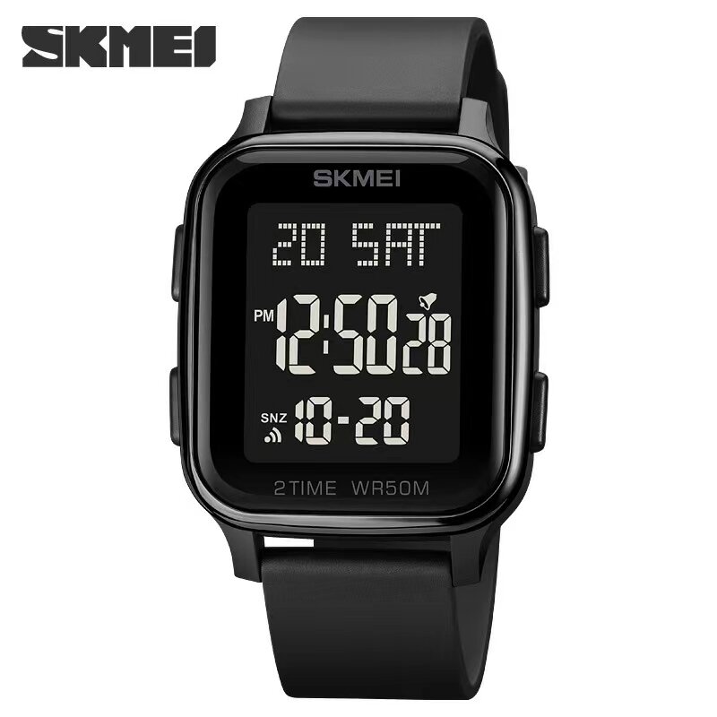 Personality trend sports hot selling electronic watch fashion square waterproof digital men's watch