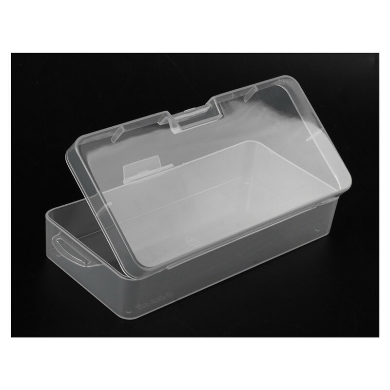 투명 플라스틱 보석 직사각형 케이스 상자, 거치대 용기, 18cm x 8.5cm x 4.5cm