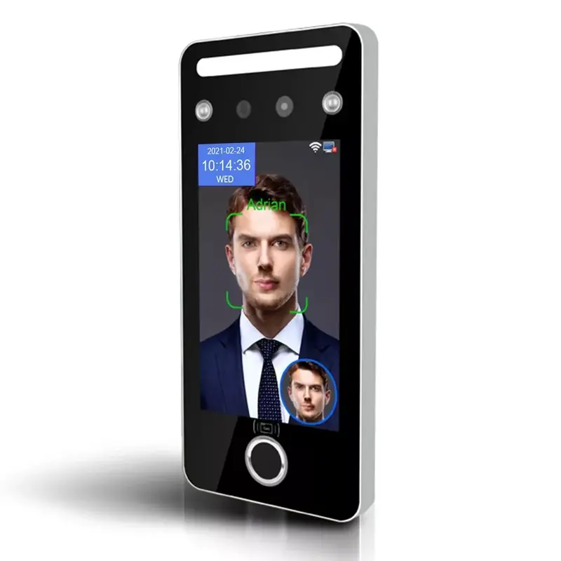 AI07 3D visibile riconoscimento facciale terminale porta controllo accessi e presenze riconoscimento facciale macchina biometrica