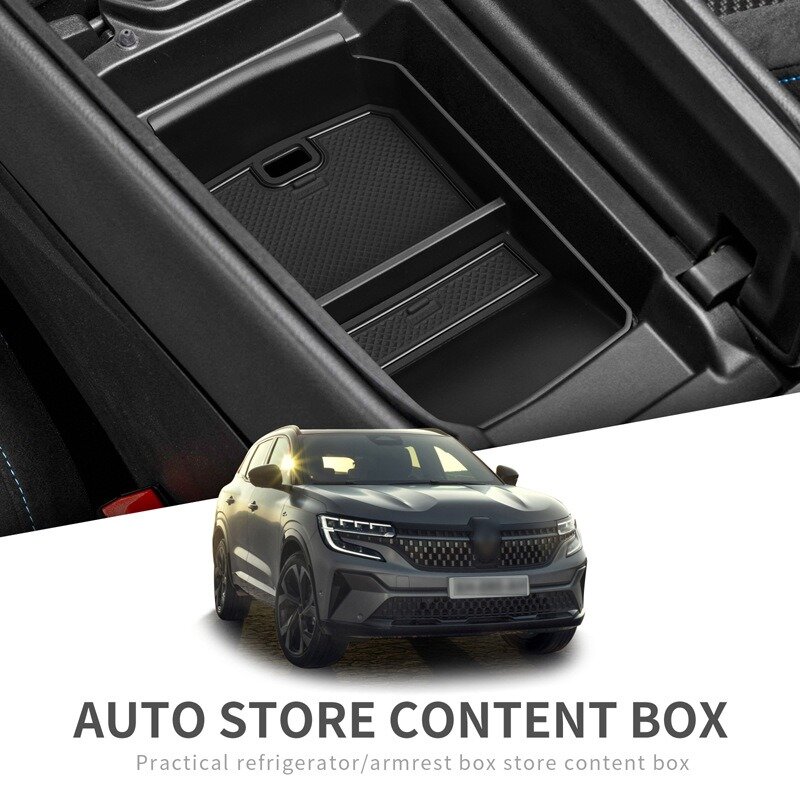 Ящик для хранения в подлокотнике автомобиля центральный контрольный контейнер для Renault Austral E-Tech Hybrid 2023-2024, аксессуары для интерьера автомобиля