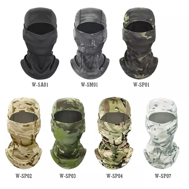 Winter Camouflage Balaclava Multicam Airsoft Militärische Taktische Helm Hüte Winddicht Volle Gesicht Maske Ski Armee Paintball Männer Frauen