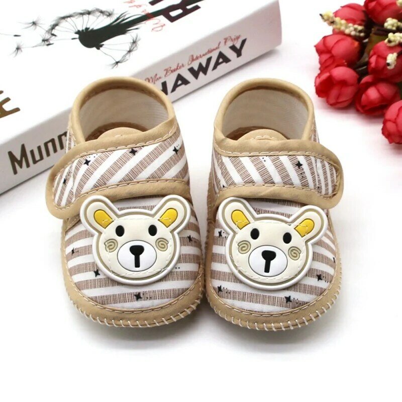 Newborn Baby Girl Soft Sole Crib Toddler Shoes Canvas Sneaker Toddler Shoes Infant Soft Soled Anti-Slip Casual Shoes