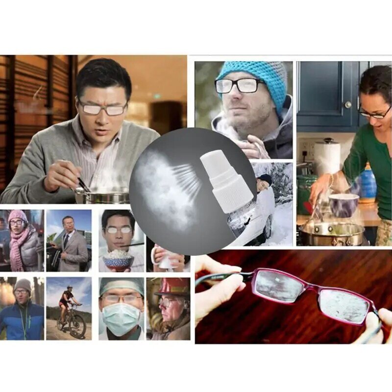 2024 새로운 안경 렌즈 클리너 스프레이 안티 안개 에이전트 안티 미스트 미러 선글라스 스크린 청소 전화 컴퓨터 휴대용