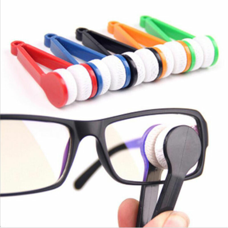 مجموعة من النظارات المحمولة متعددة الوظائف التي تنظف النظارات الشمسية وتعمل كفرشاة تنظيف مصنوعة من الألياف الدقيقة