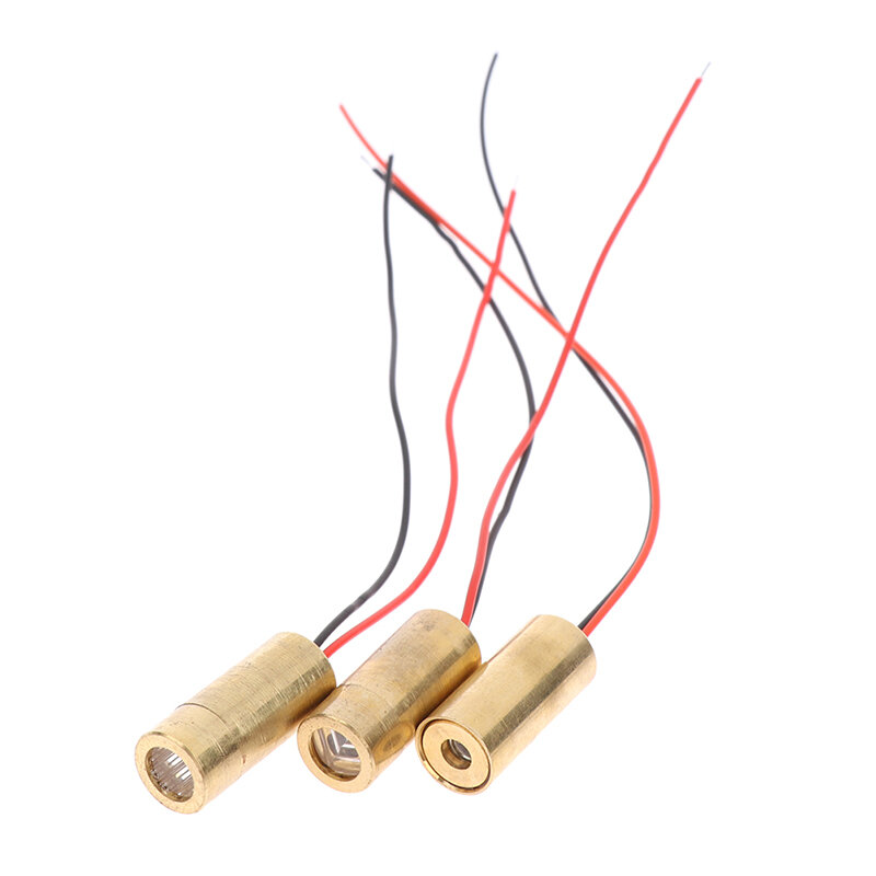 Cabeça de cobre vermelho 5MW do módulo do diodo transversal do laser 650nm 9mm 3V 50mW