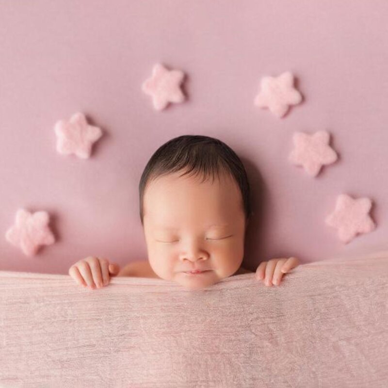Ballon en feutre de laine pour bébé/décorations de nuage, accessoires de photographie pour nouveau-né, accessoires de prise de vue pour bébé