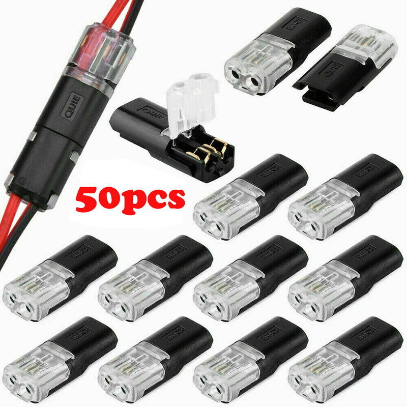 10/20/30/50pcs 2 Pin Way Plug Car Waterproof Electrical Connector Wire Cable Automotive Electrical Connector Wire Cable