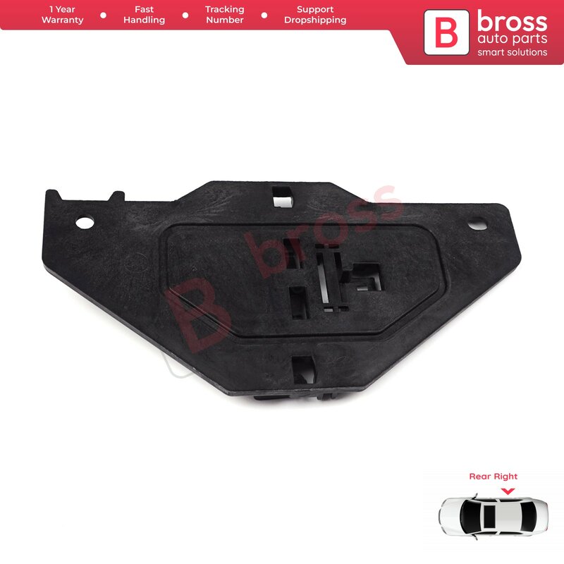 Bross Auto-onderdelen BWR5138 Elektrische Ruitbediening Regulator Reparatie Clips Rechts Achter Deur Voor Citroen C5 2008-Op Schip uit Turkije