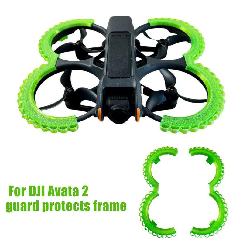 Bingkai hijau Drone, bingkai pelindung 3D pencetakan 3D Bumper perangkat anti-tabrakan untuk dji Avata 2 Aksesori Drone 2024
