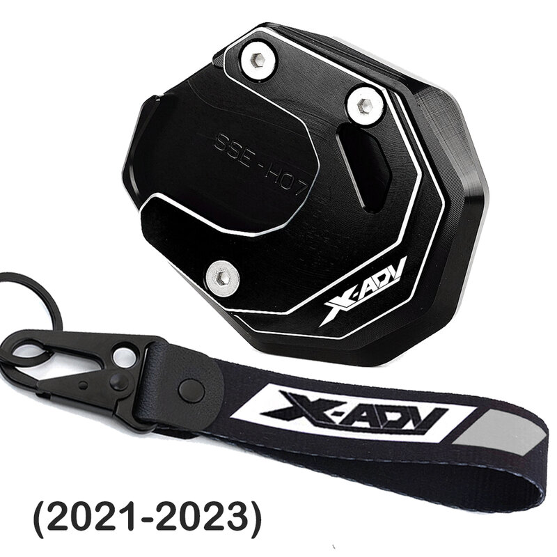 For Honda X ADV XADV 750 XADV750 2017-2023 2020 2021 2022 Motorcycle CNC Accessories Side Stand Kickstand Enlarger Pad keychain