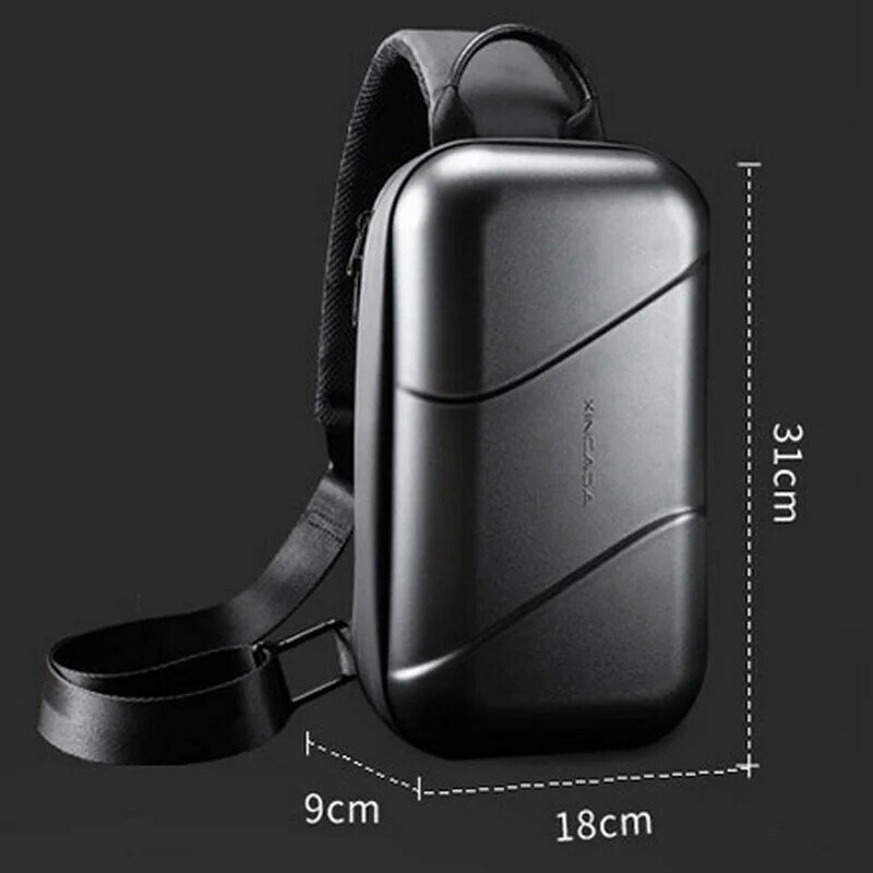 Large Capacity Men Shoulder Bag Waterproof Business Multifunction Crossbody Pack Fashion Casual Chest Bags For Male Female Women