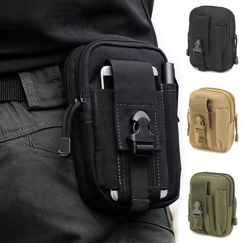 Military Tactical Waist Bag Fanny Pack For Men Belt Pouch Male Belly Banana Bum Hip Kangaroo Small Waistbag Phone Husband Side