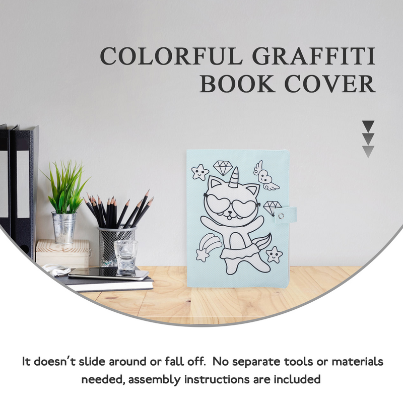 Desenhos animados Notebook Cover Tecido, bonito livro Protector